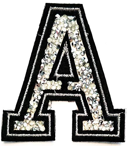 Silver Crystal Letter A