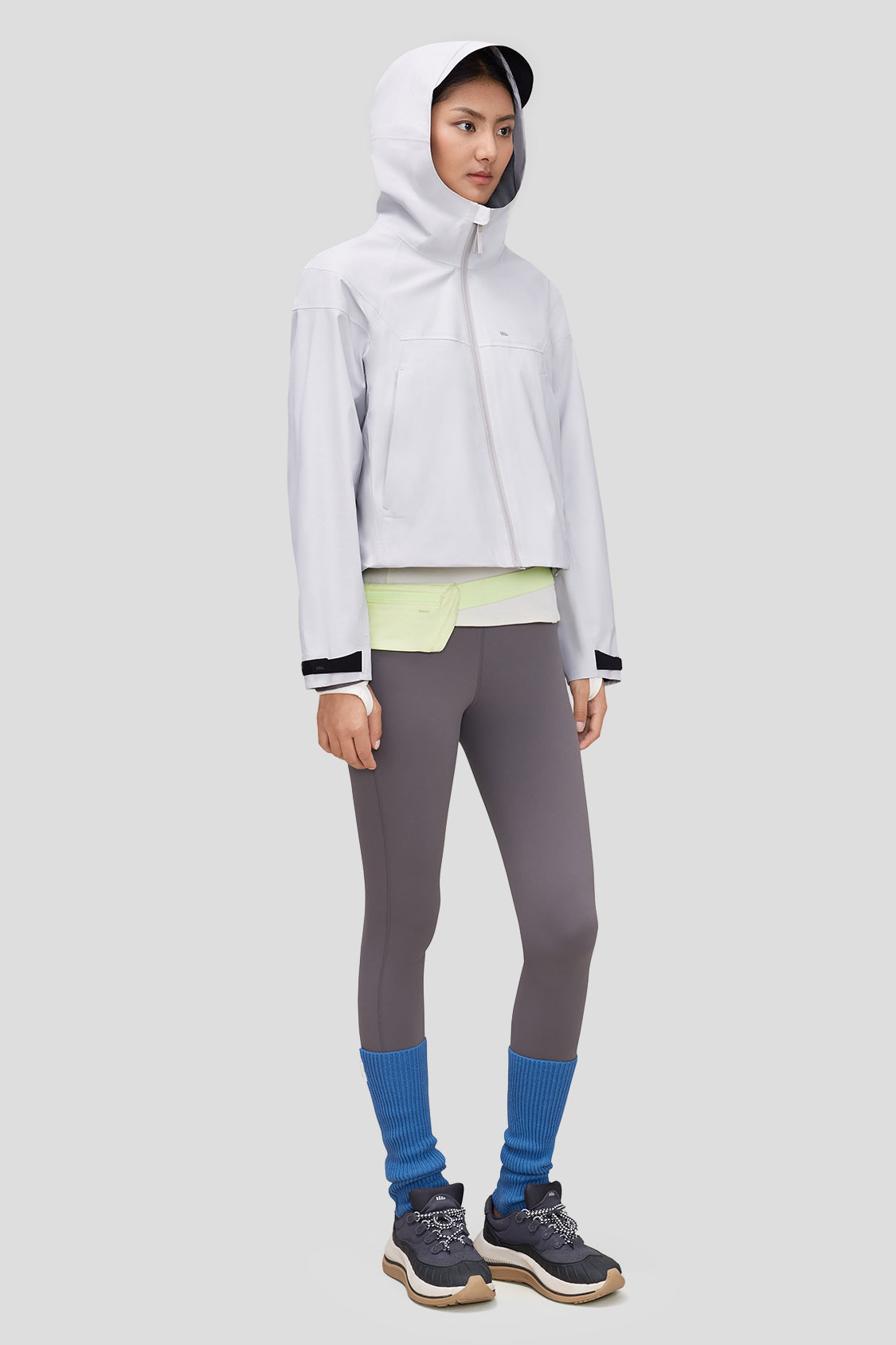 Women's Lightweight 3-in-1 Windbreaker Jacket with Hood - Waterproof Raincoat & Warm Fleece Lining for Hiking, Running & Outdoor Activities