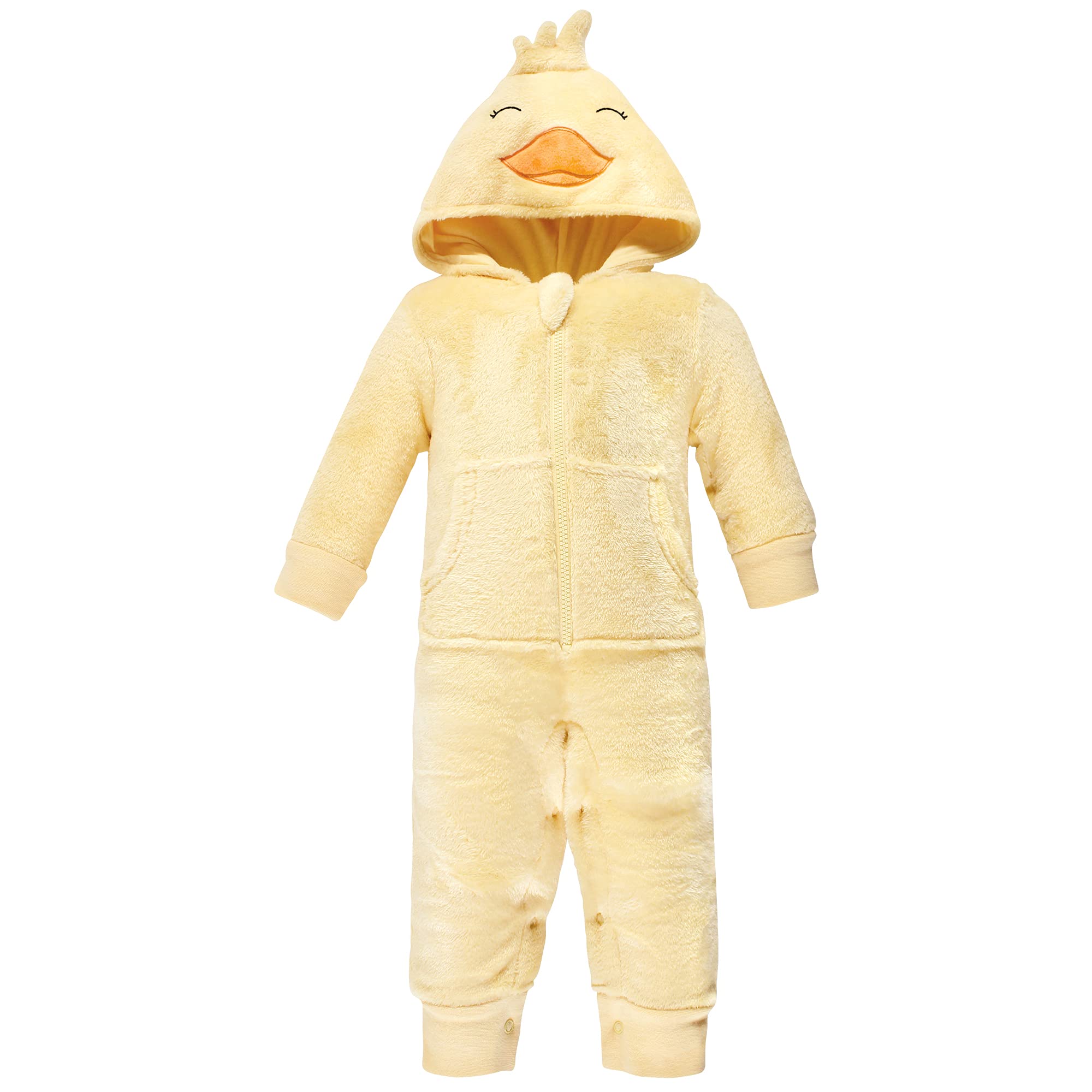 Hudson Baby Girls' Soft Plush Jumpsuits - Cozy & Adorable Outfits for Infants & Toddlers | Perfect for Playtime, Naptime & Photo Shoots