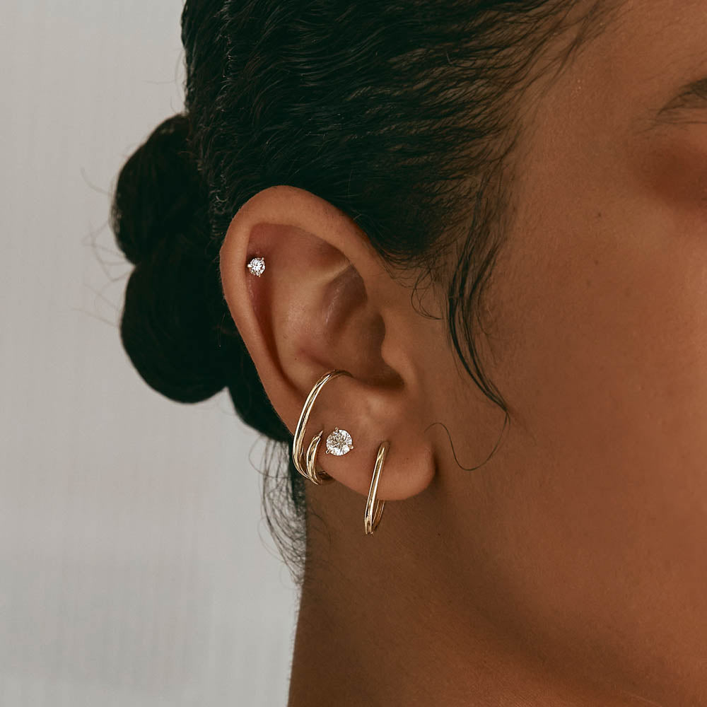 10k Gold Oval Paperclip Hoop Earrings - Elegant Everyday Jewelry for Women, Perfect for Office, Date Night & Special Occasions