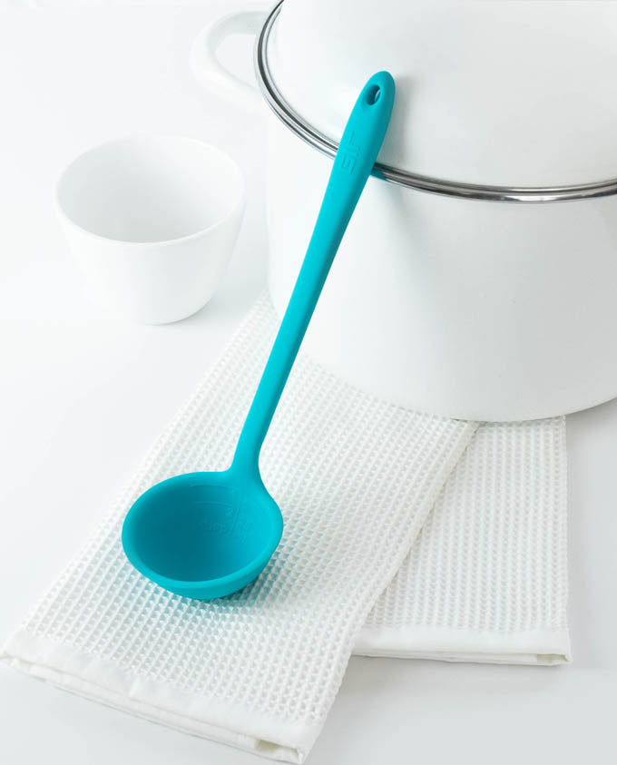 GIR Skinny Ladle - Premium Silicone Cooking Spoon for Non-Stick Cookware | Perfect for Sauces, Soups & Stirring | Ideal for Home Chefs & Professional Kitchens