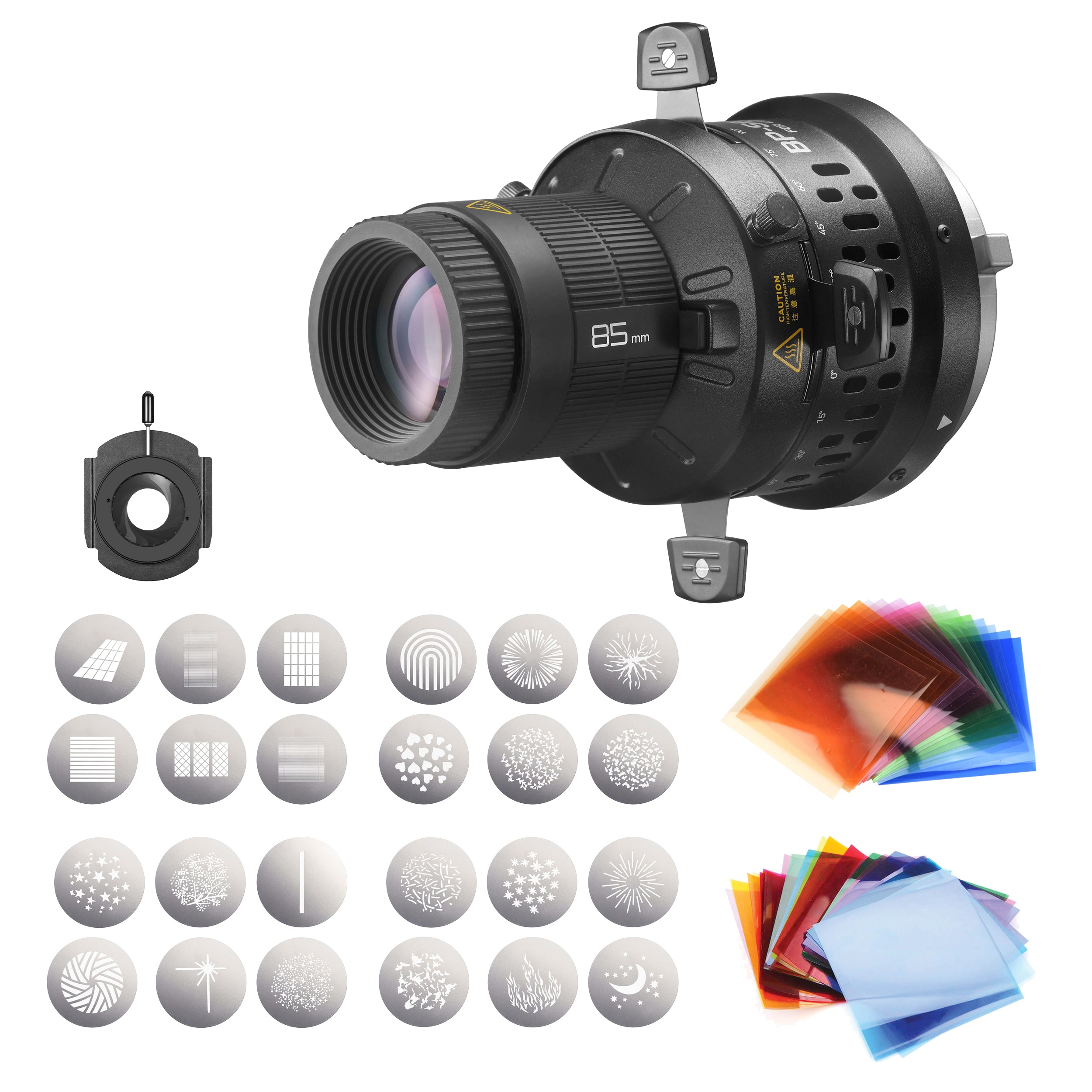 Godox BP SE LED Projection Attachment Complete Bundle Kit - Professional Photography Lighting Accessory for Studio, Portrait & Product Shoots