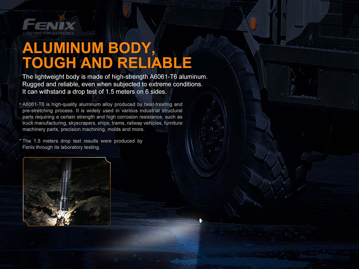Fenix TK16 V2.0 Tactical Flashlight - 1000 Lumens, Rechargeable LED Flashlight for Camping, Hiking, Emergency & Outdoor Adventures