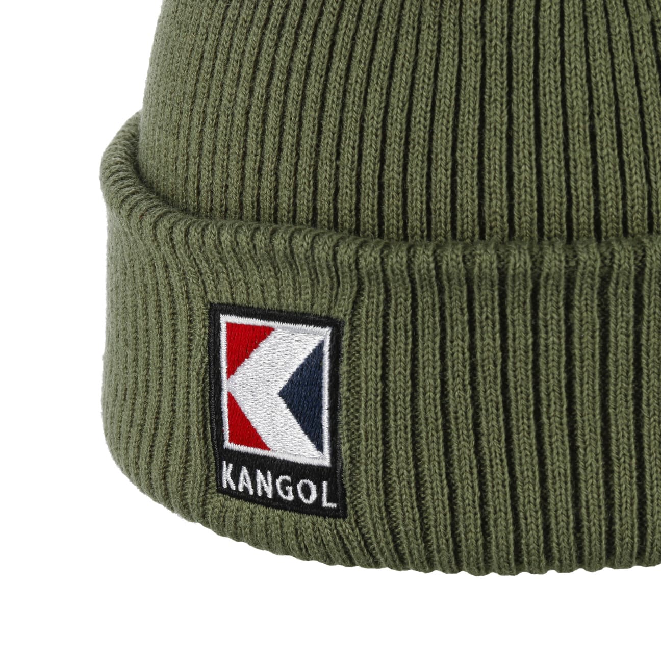 Kangol Service K Rib Short Beanie Hat - Warm Winter Knit Cap for Men & Women - Perfect for Skiing, Snowboarding & Outdoor Activities