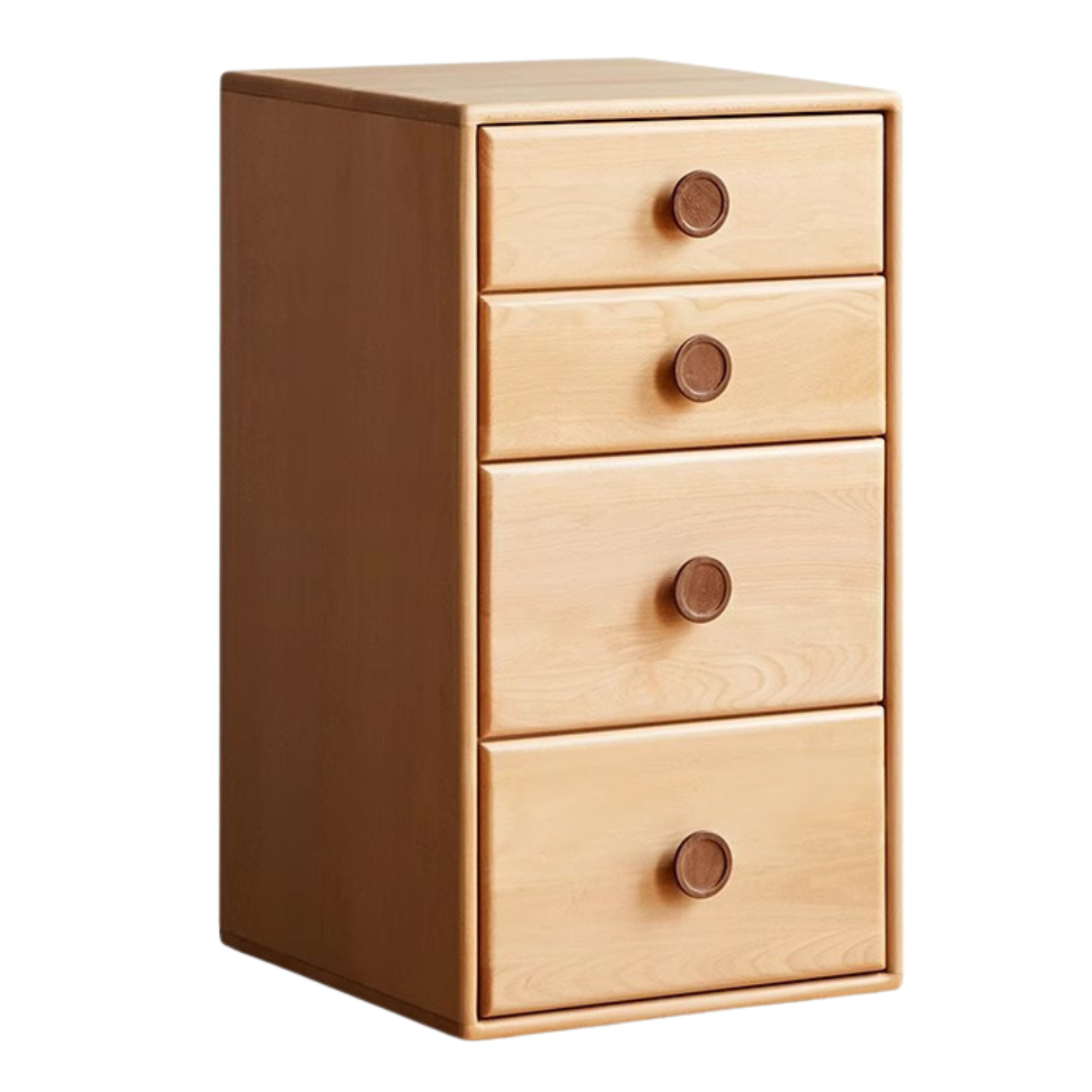 Solid Wood Beech & Rubber Kids Wardrobe - Multi-Functional Storage Cabinet for Bedroom, Nursery, and Playroom Organization