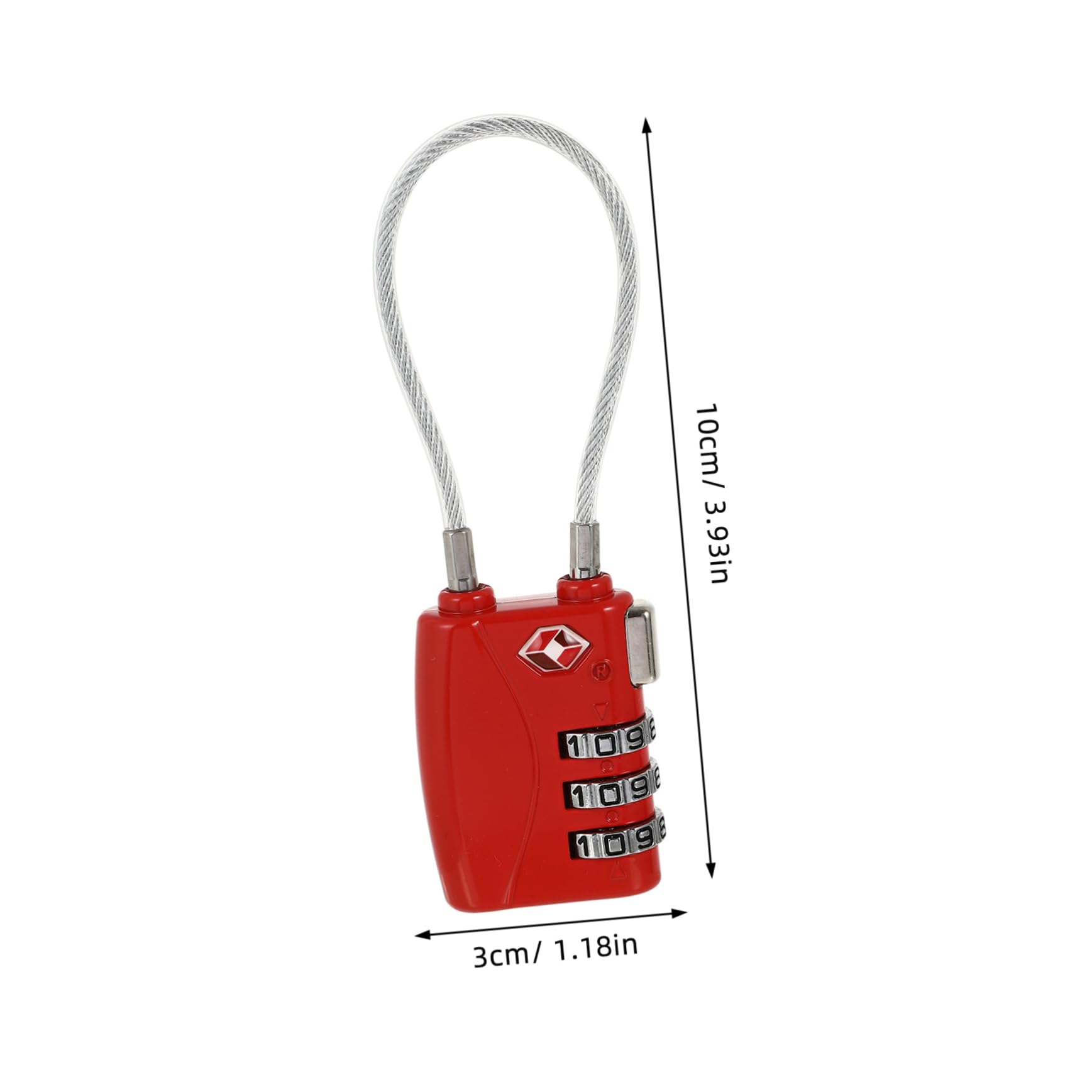 POPETPOP Outdoor Padlock - Waterproof & Heavy Duty Travel Luggage Lock with Key, TSA Approved for Suitcases, Backpacks & Bags - Perfect for Airports, Hotels & International Travel Security