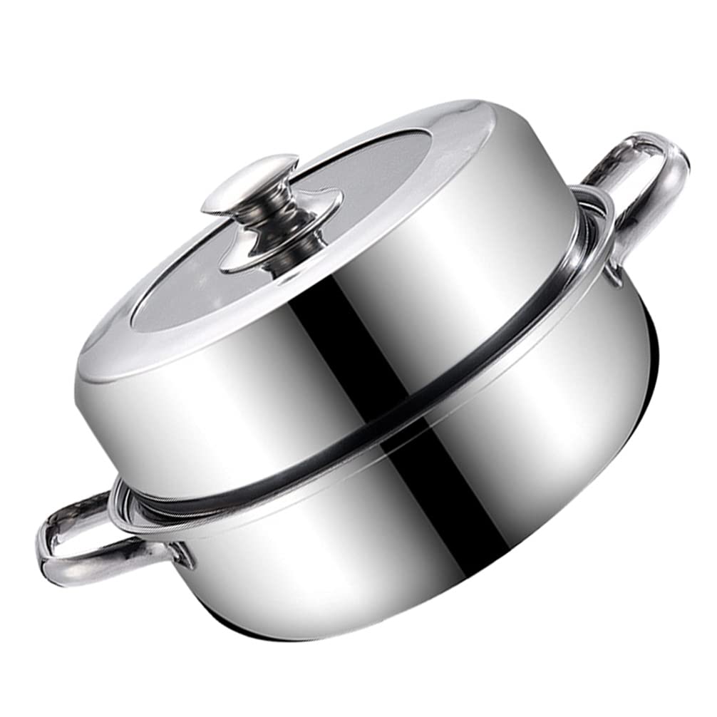 Premium Stainless Steel Steamer Pot - 1-Piece Chicken Steamer for Kitchen, Home Cooking, Soup & Stock Pot | Durable Metal Cookware for Steaming, Boiling & Food Prep | Ideal for Asian Cuisine, Meal Prep & Healthy Cooking