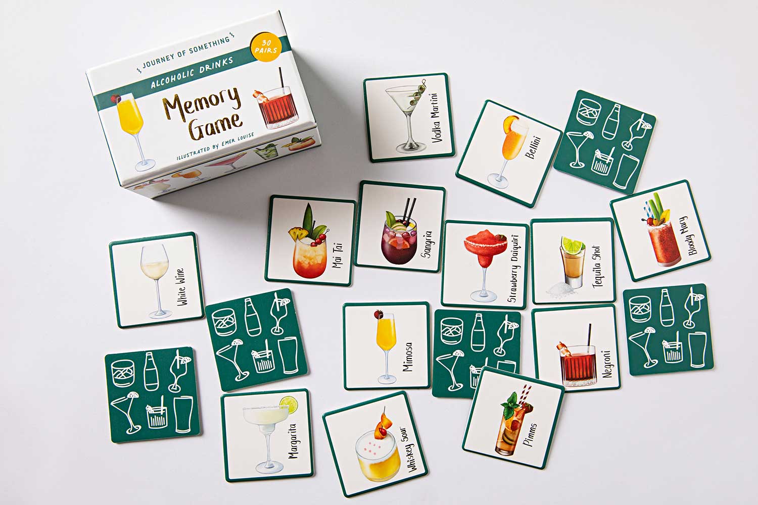 Fun Adult Drinking Memory Card Game - Party & Social Drinking Games for Adults - Perfect for Game Nights, Bachelorette Parties & Bar Trivia