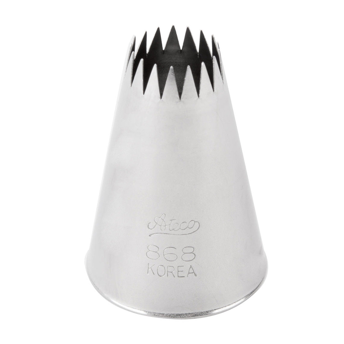 Ateco 868 French Star Pastry Tip #8 - Professional Stainless Steel Baking Decorating Nozzle for Cakes, Cupcakes, Cookies | Perfect for Home Bakers and Professional Chefs