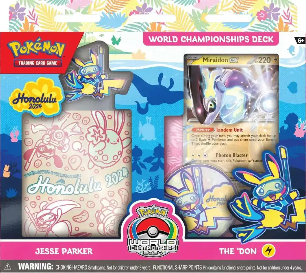 2024 Honolulu Pokemon World Championship Deck - Choose Your Deck | Official Pokemon TCG Tournament-Ready Cards for Collectors & Players | Perfect for Battles, Tournaments & Gifts