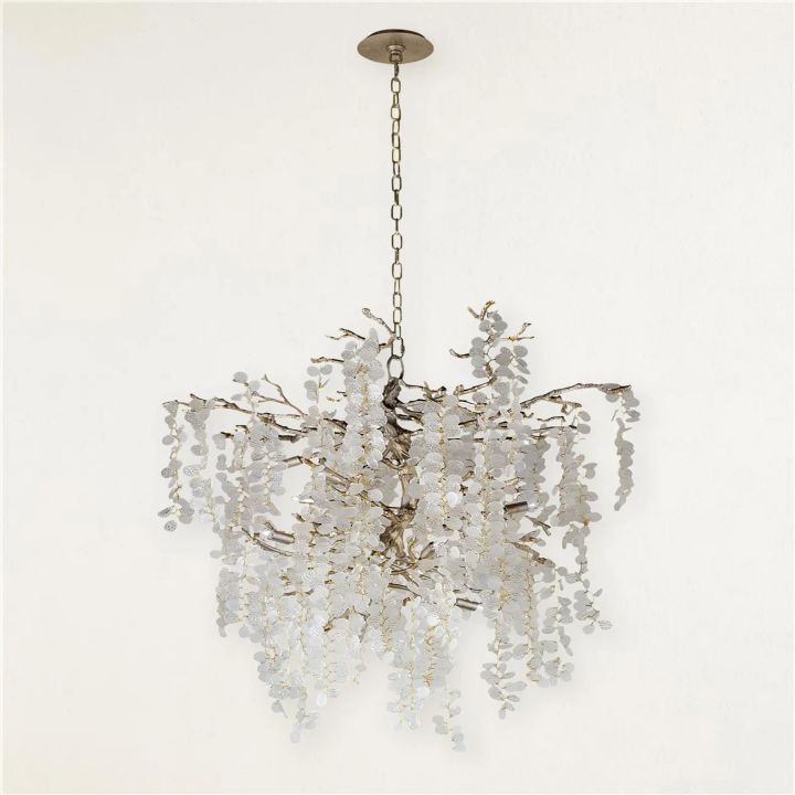 Donna 11-Light Crystal Chandelier - Elegant Dining Room Lighting Fixture for Modern Home Decor