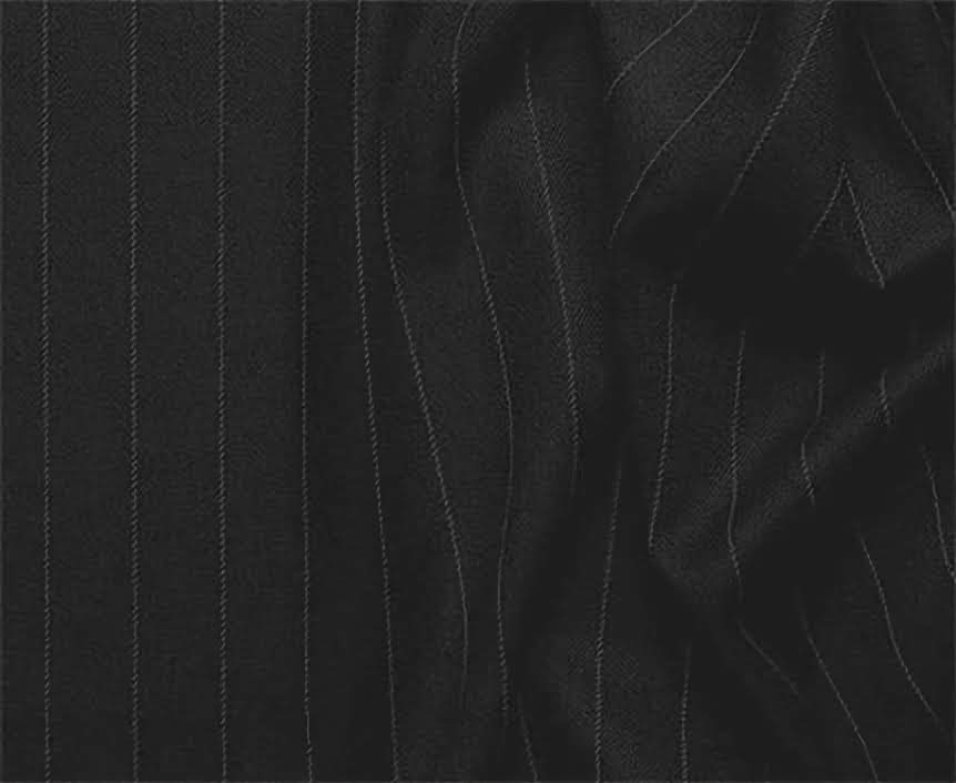 Stripe Collection Regular Fit 3-Piece Suit - 2 Button Black Tone-on-Tone Stripe Business Suit for Men | Perfect for Weddings, Office & Formal Events