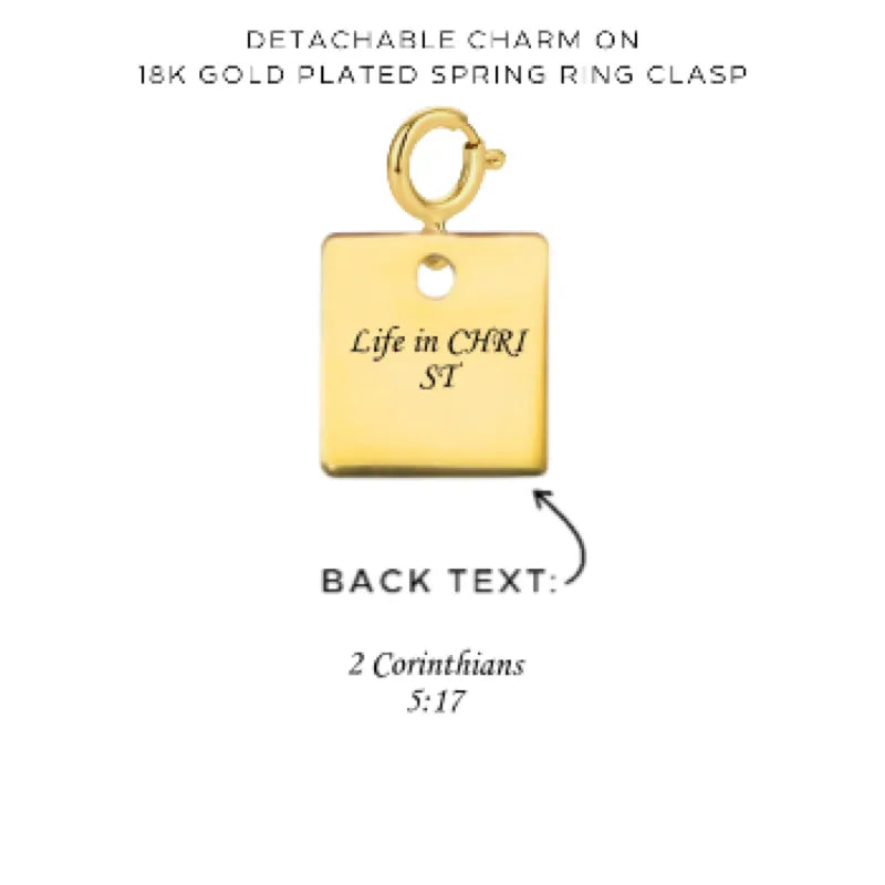 Personalized Engraved Charms with Detachable Clasp - Custom Name Jewelry Gift for Women - Perfect for Bracelets, Necklaces & Keychains - $12.00