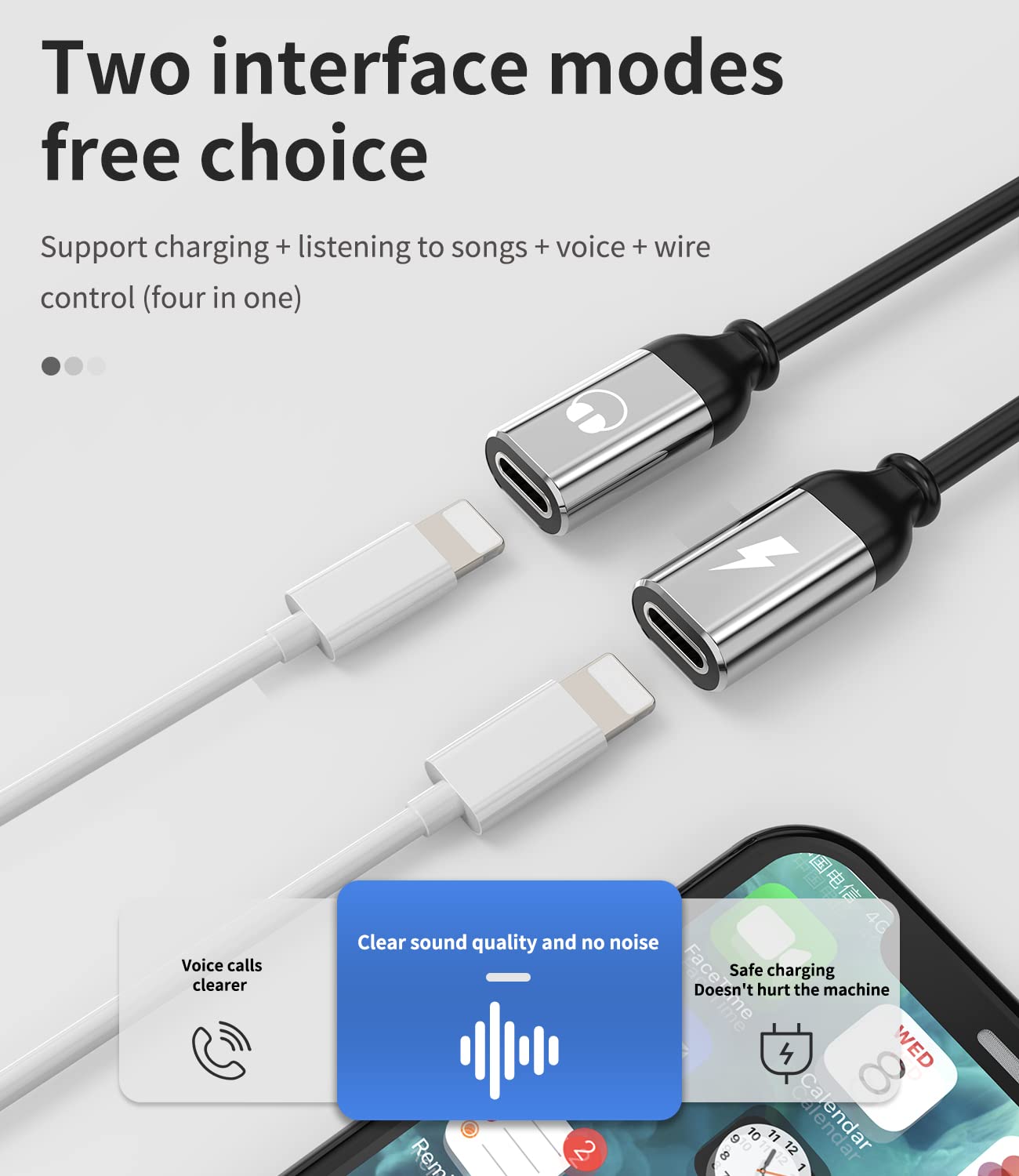MFI Certified Lightning to 3.5mm Headphone Jack Adapter with Charging Port - Compatible with iPhone 13/12/11/Pro/Max/XS/XR/X/8/7 & iPad - Audio & Charge Simultaneously - Perfect for Music, Gaming & Hands-Free Calling
