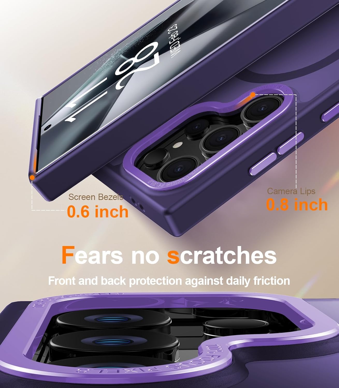 Samsung Galaxy S25 Ultra Shockproof Case - Translucent Matte Finish for Protection | Slim Fit, Anti-Scratch Cover for Everyday Use, Travel & Outdoor Activities