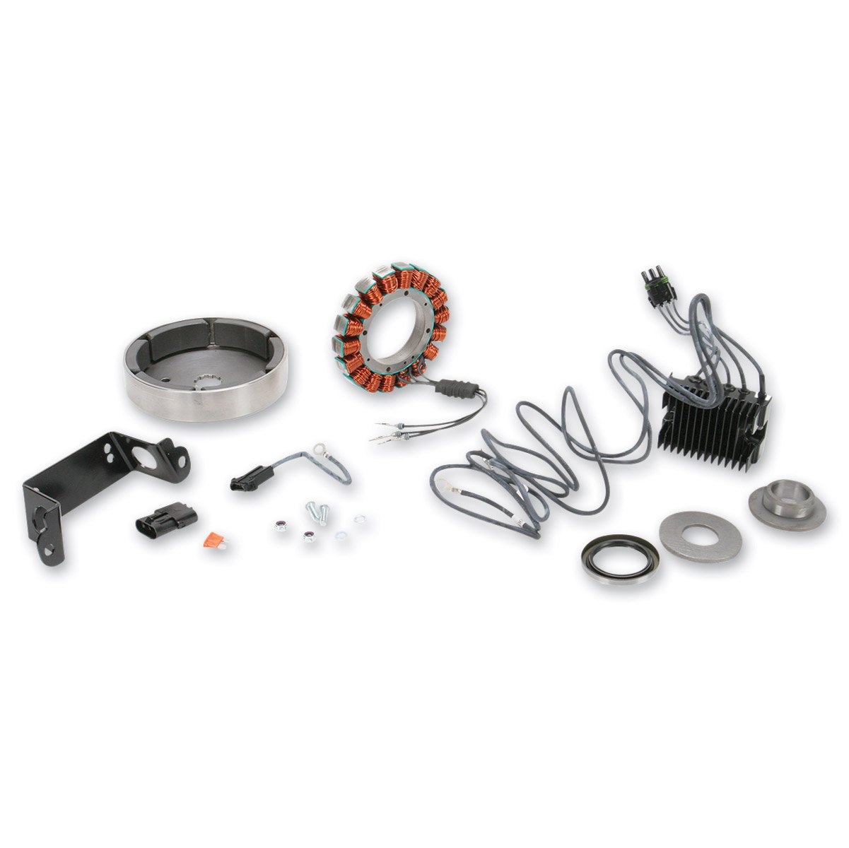 Non-Vented 3 Phase Charging System Compatible with Harley Davidson 1981-1999 Evolution Models - Perfect for Motorcycle Restoration & Custom Bike Upgrades