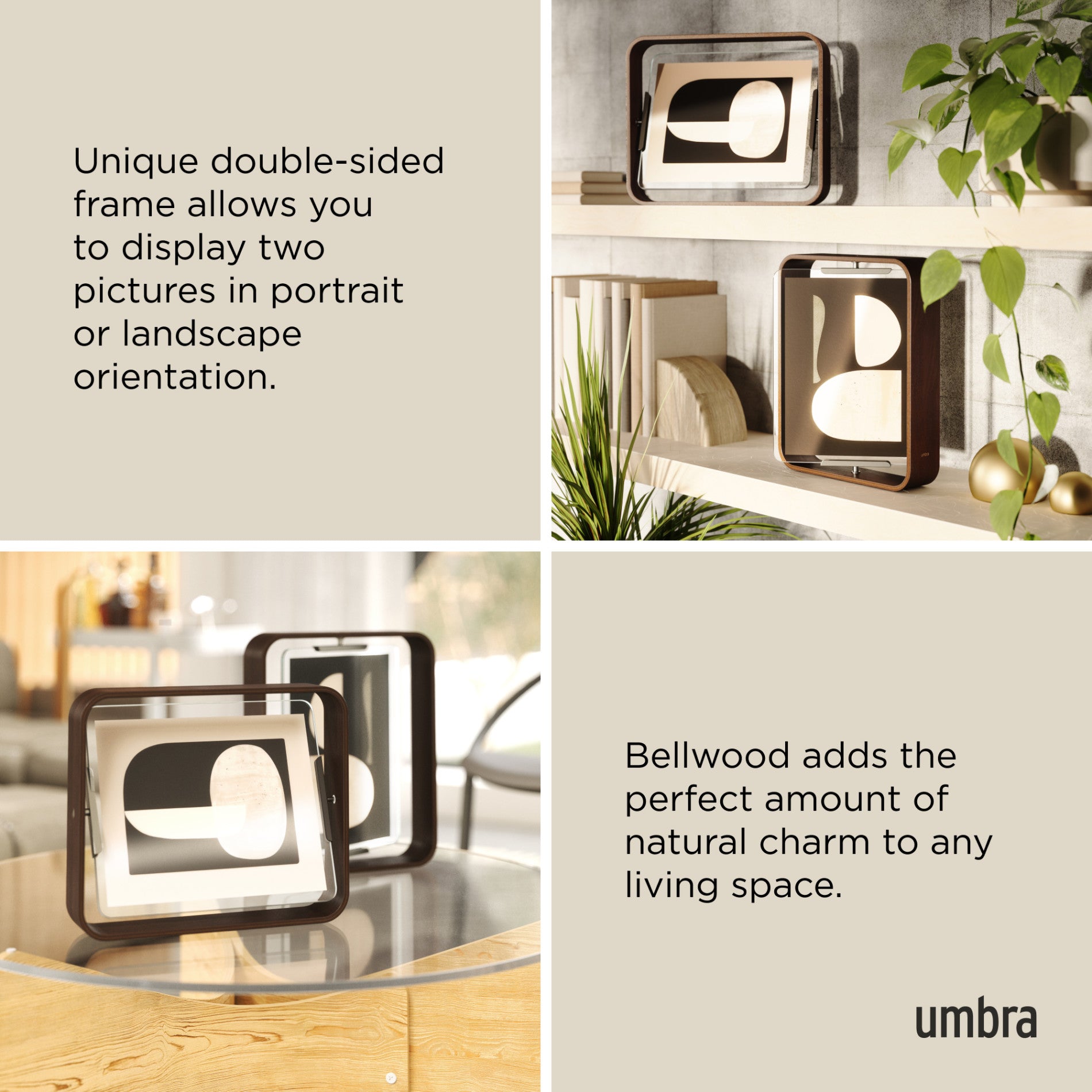 Bellwood Picture Frame - Elegant Wooden Photo Frame for Wall & Tabletop Display - Perfect for Home, Office, and Gift Decor