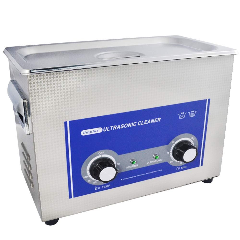 Limplus LS-04 4L 180W Professional Ultrasonic Cleaner with Basket & Lid - 40kHz Heated Timer for Dental Tools, Jewelry, Fuel Injectors, Surgical Instruments - Perfect for Dentists, Labs & Automotive Repair Shops
