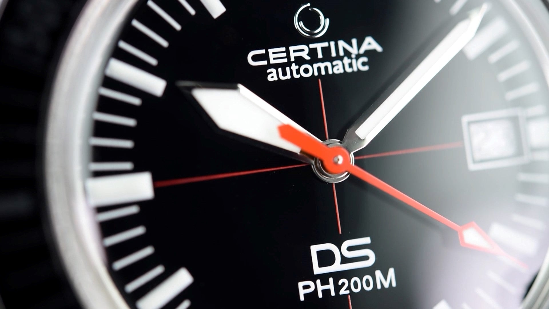Certina DS PH200M C036.407.11.050.00 Men's Automatic Diving Watch - 200M Water Resistant, Stainless Steel Case, Swiss Movement | Perfect for Scuba Diving, Snorkeling & Water Sports