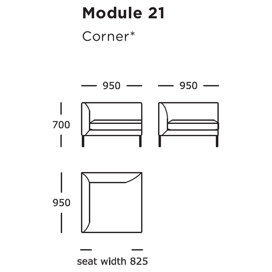Modular Sofa Set with 17 & 23 Pieces - Customizable Sectional Couch for Living Room, Lounge & Office - Modern Comfortable Furniture for Home Decor