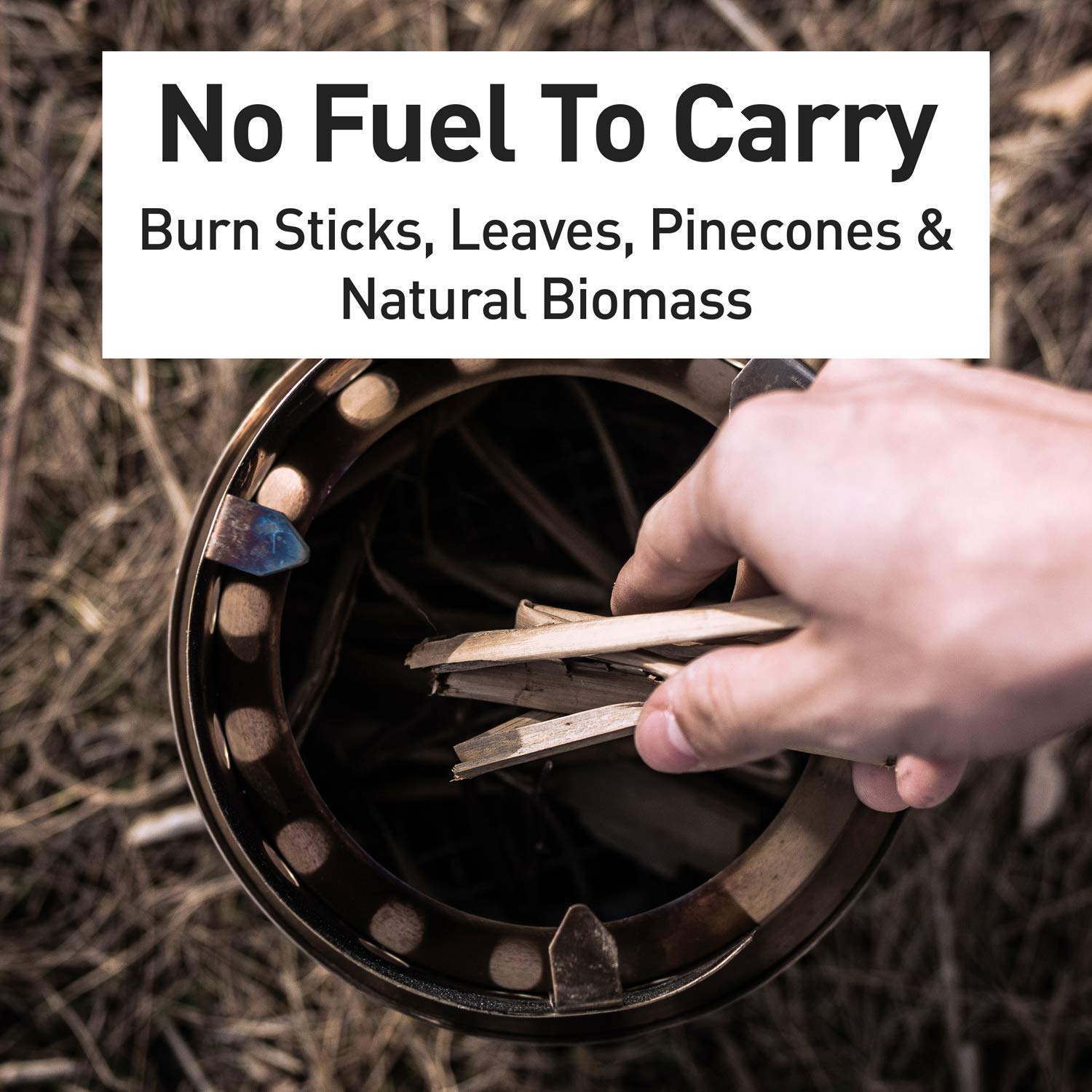 Solo Stove Titan - Portable Wood Burning Camping Stove for Backpacking, Hiking & Outdoor Cooking | Compact Stainless Steel Design | No Batteries or Fuel Needed | Perfect for Campfires, Picnics & Emergency Preparedness