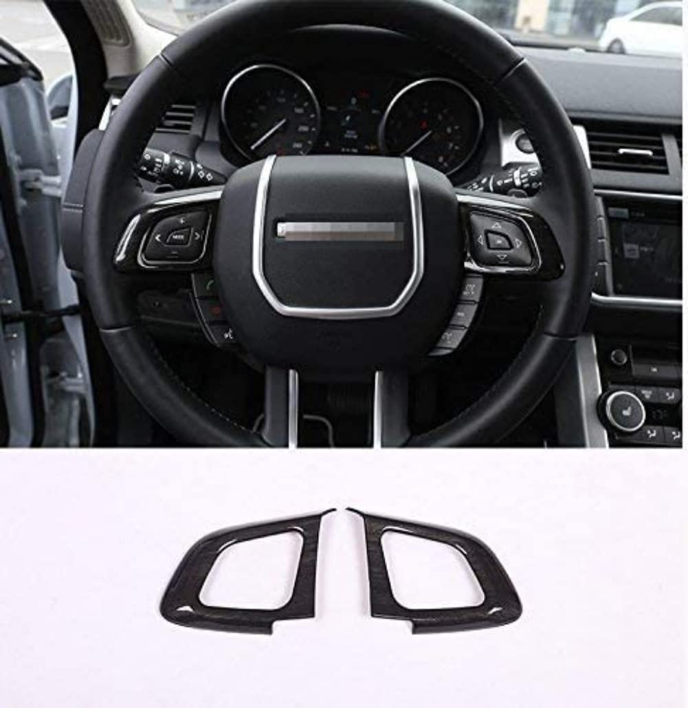 Land Rover Evoque Steering Wheel Trim 2012-2017 - Carbon Black ABS Frame for Enhanced Driving Comfort