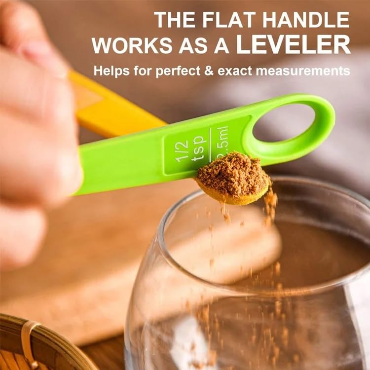 MobFest® 12-Piece Measuring Cup & Spoon Set - Food Grade Plastic, Dishwasher Safe - Essential Kitchen Tool for Cooking, Baking & Meal Prep - Perfect for Home Chefs & Bakers