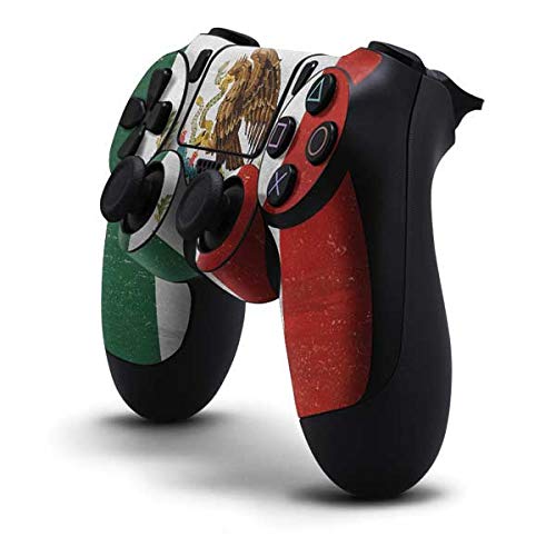 Skinit Mexico Flag Distressed Design Gaming Skin Decal for PS4 Controller - Custom Protective Cover for Gamers | Perfect for Gaming Setups, Tournaments & Gift Giving