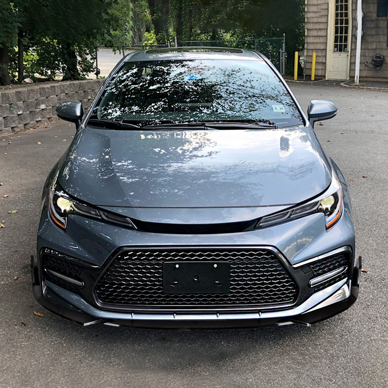2019-2020 Toyota Corolla Sedan Front Lip Spoiler - 3 Piece Set (Fits All Sedan Models, Not for Hatchback) - Enhance Style & Aerodynamics for Street & Show Cars