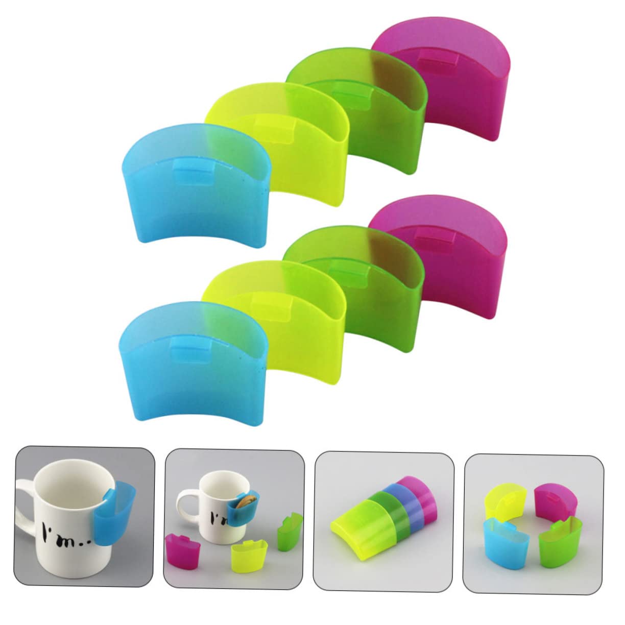 Stainless Steel Tea Bag Holder Clip - Organizer for Afternoon Tea, Tea Cup Accessory & Biscuit Holder - Perfect for Kitchen, Office & Tea Party Decor