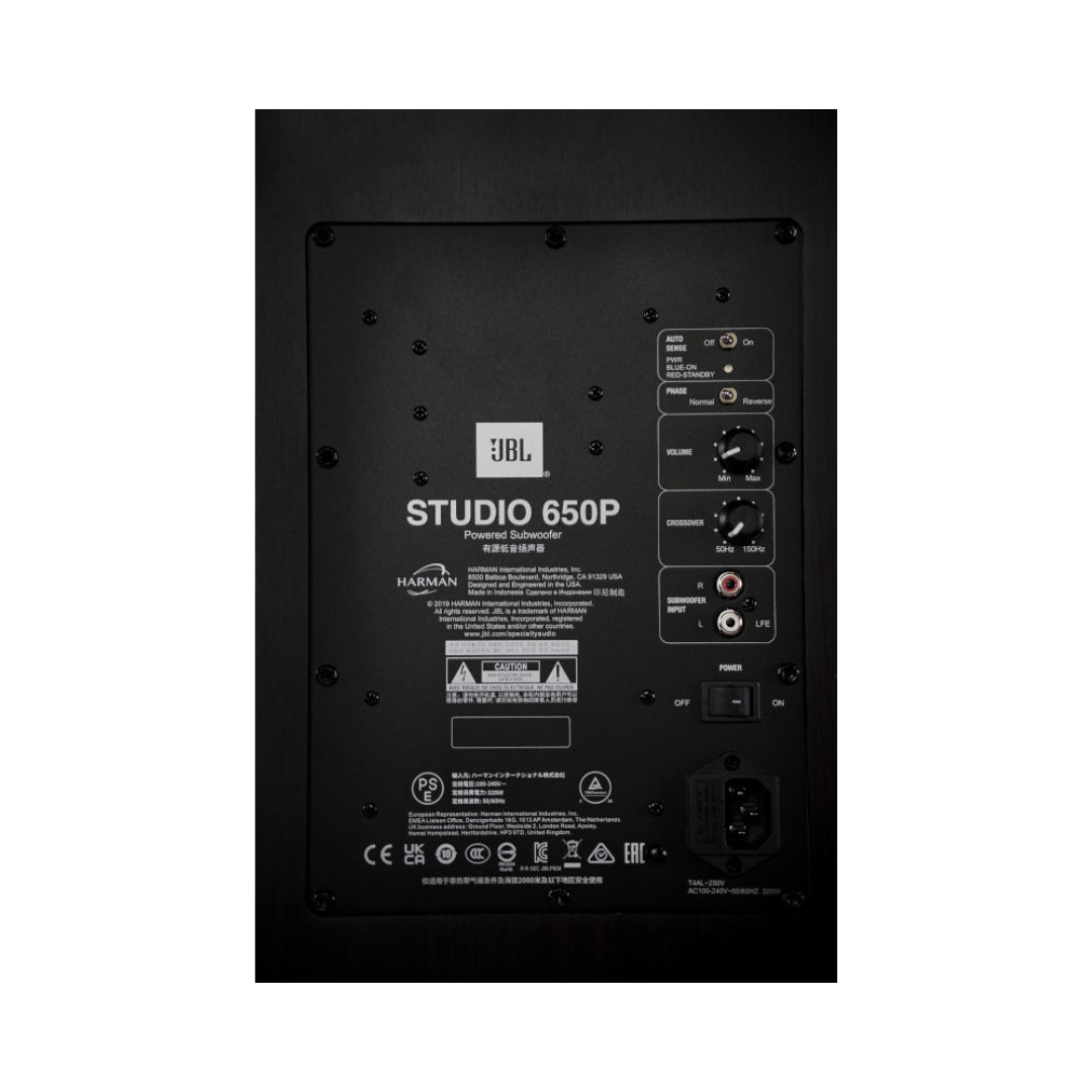 JBL Studio 650P 10 Inch Powered Subwoofer - High Performance Bass for Home Theater & Music Systems | Perfect for Movies, Gaming & Party Audio