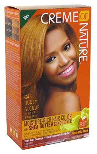 Creme Of Nature Color C41 Honey Blonde Hair Dye Kit - 6 Pack for Natural-Looking Highlights at Home | Perfect for DIY Hair Coloring & Salon-Quality Results