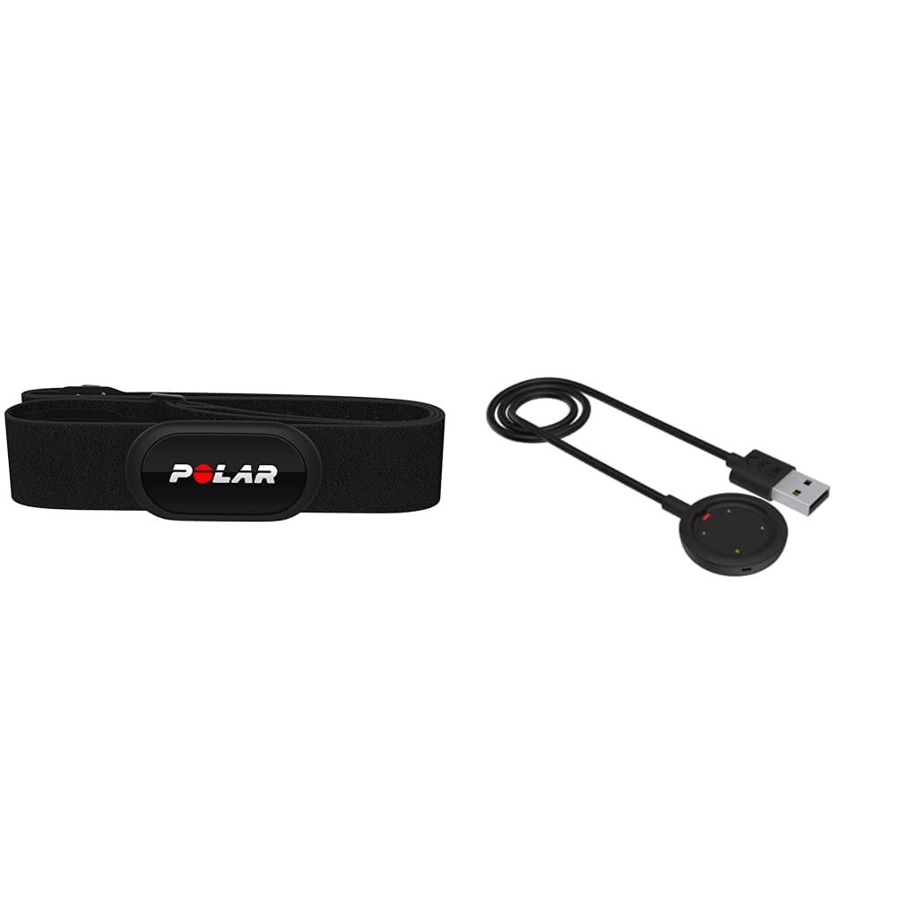 Polar H10 Heart Rate Monitor - ANT+ & Bluetooth Waterproof Chest Strap HR Sensor with Built-in Memory | Compatible with Fitness Apps, Cycling Computers & Smartwatches | Ideal for Running, Cycling & Gym Workouts