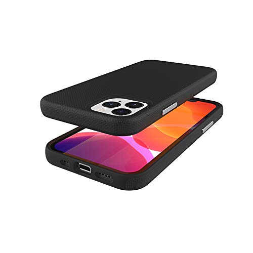 Slim Protective Case for Apple iPhone 12 & iPhone 12 Pro (6.1 Inch) - Dual Layer Shockproof Cover with Military-Grade Protection - Matte Black | Perfect for Outdoor Activities, Work & Everyday Use