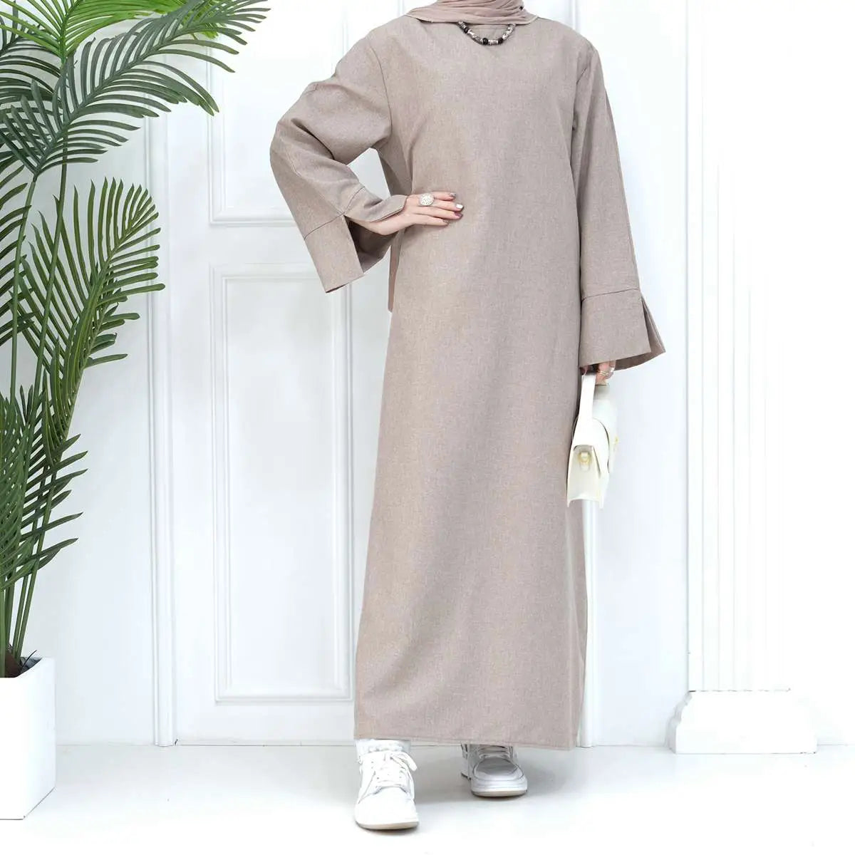 Turkish Loose Abaya Dress for Women - Comfortable Daily Wear Islamic Modest Clothing for Prayer, Mosque & Casual Outfits