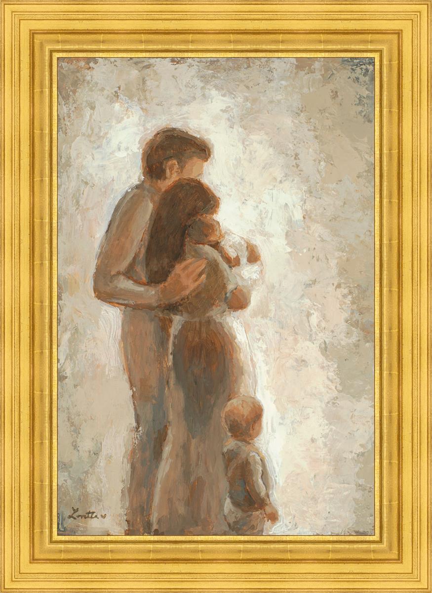 Family Looking Towards the Light - Inspirational Wall Art for Home Decor | Motivational Canvas Print for Living Room, Bedroom & Office | Perfect Gift for Family & Friends