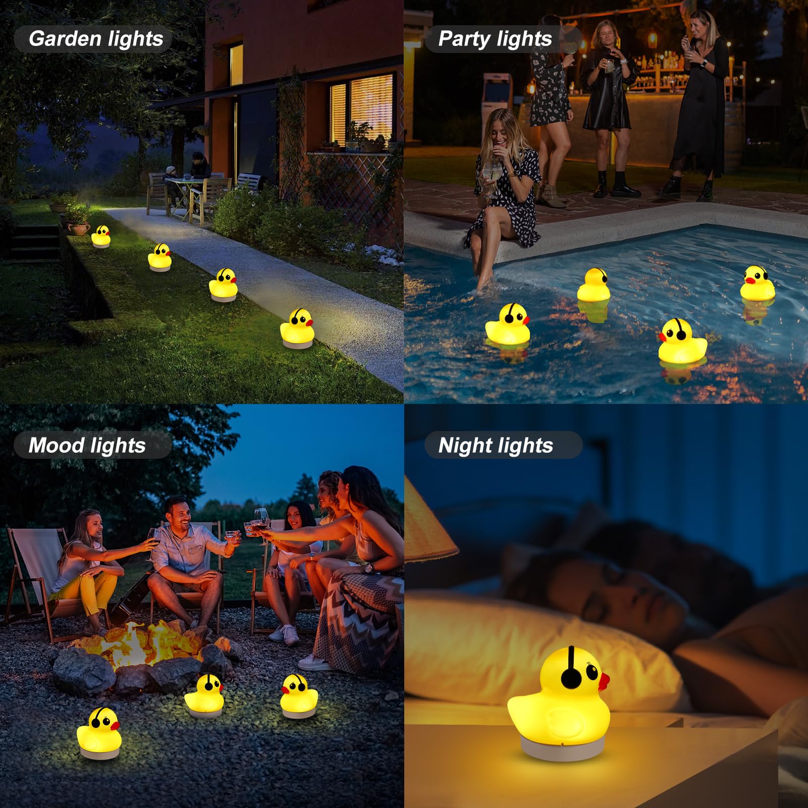 Solar Floating Pool Lights - 4PCS 3