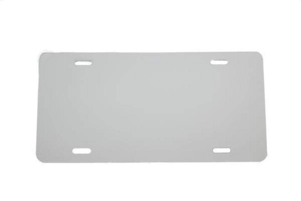 White Plastic License Plate Vinyl Blank - .020 Thickness - Laser Cut for Custom Car Tags - Made in USA - Perfect for DIY Vehicle Registration Plates & Motorcycle Tags