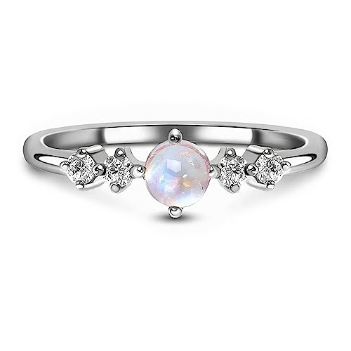 Silver Moonstone Ring - Loveliness