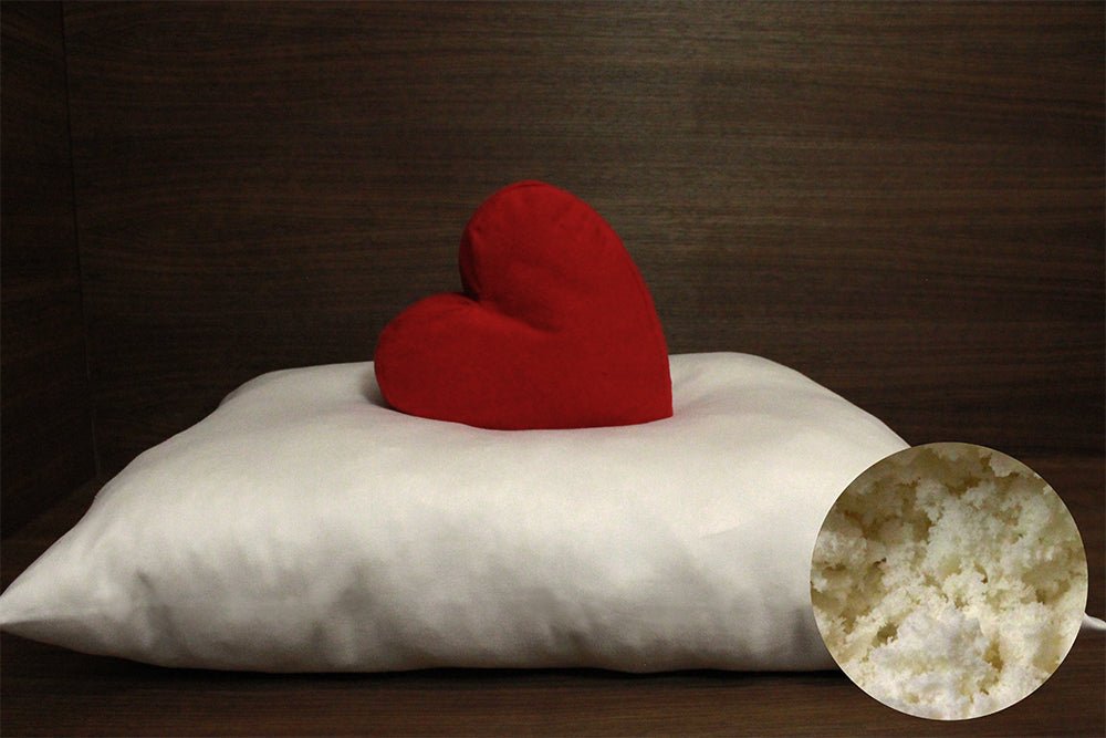 Organic Shredded Latex Pillows for Side & Back Sleepers - Hypoallergenic & Breathable Bed Pillow for Neck Pain Relief - Perfect for Home, Travel & Guest Rooms