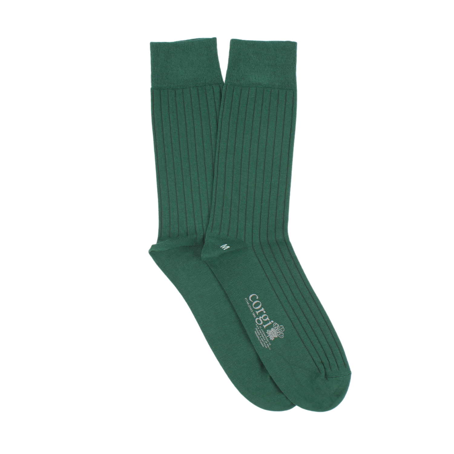 Brecon Ribbed Cotton Socks for Men - Soft & Comfortable Casual & Dress Socks - Perfect for Work, Travel & Everyday Wear