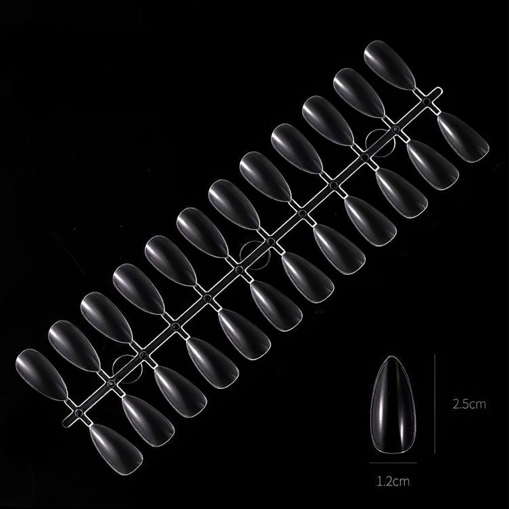 Transparent Nail Tips for Nail Art - DIY False Nails for Acrylic, Gel & Press On Manicures - Perfect for Salon, Home Use & Special Occasions