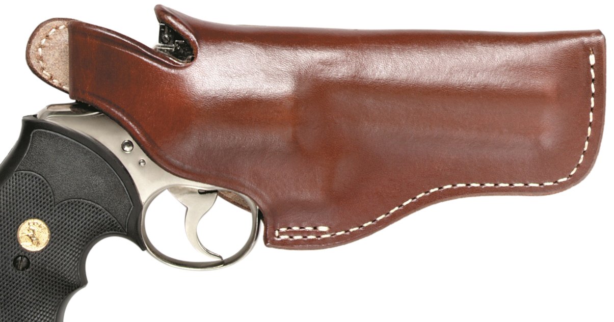 Triple K Leather Holster for Ruger Redhawk 4-Inch Barrel - Right Hand Draw - Walnut Oil Finish - Perfect for Concealed Carry & Outdoor Shooting