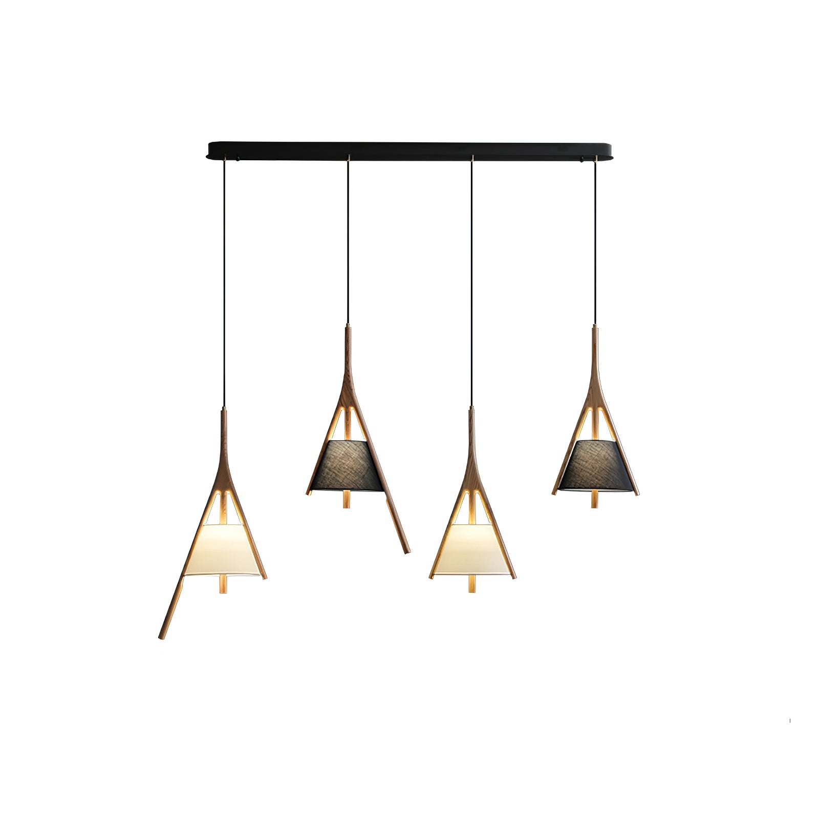 Handmade Nanzhi Wooden Pendant Light - Modern Scandinavian Hanging Lamp for Living Room, Bedroom & Dining Room Decor