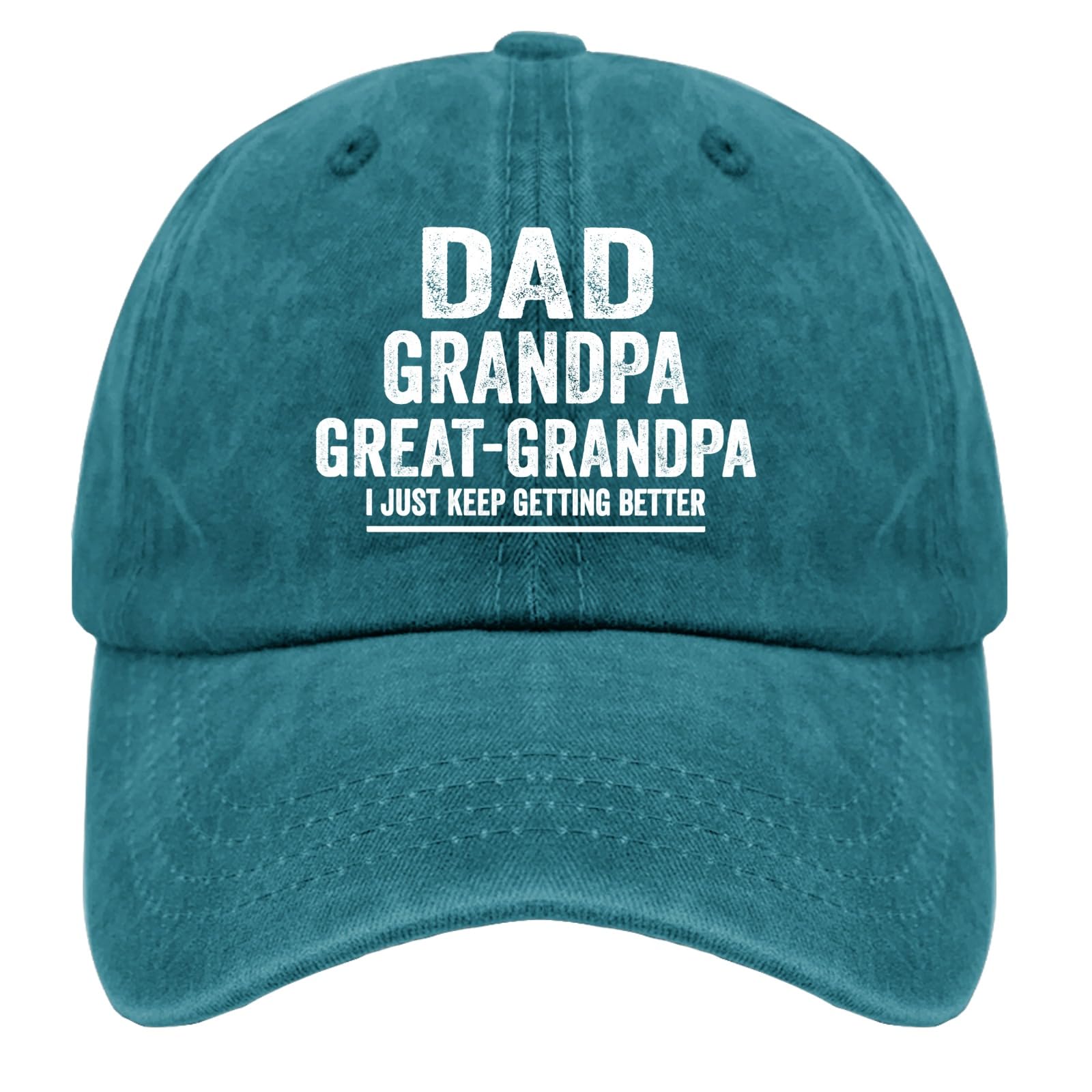 Custom Baseball Cap for Dad & Grandpa - Pigment Black Golf Hat, Workout Cap, Great Gifts for Men - Perfect for Golfing, Running, Outdoor Activities & Casual Wear