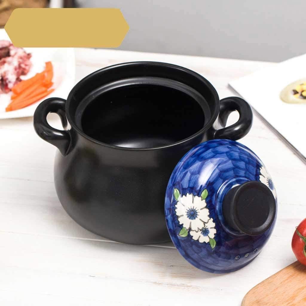 Nordic Round Ceramic Casserole Pot - 4.5L Oven Safe Baking Dish, Saucepan & Cookware for Kitchen - Perfect for Stews, Casseroles & Family Dinners