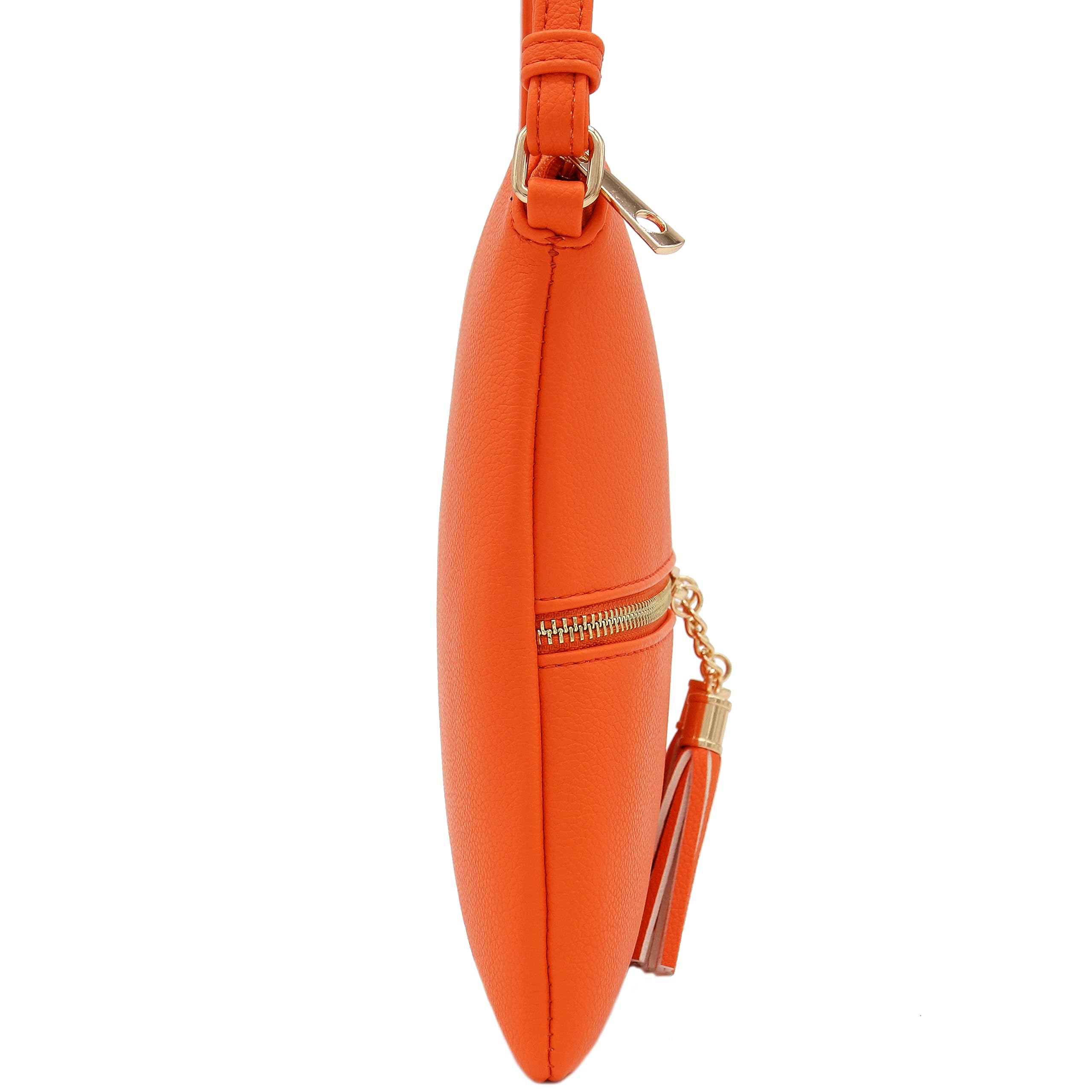 DELUXITY Lightweight Medium Crossbody Bag with Tassel - Stylish & Compact Shoulder Purse for Women - Perfect for Travel, Shopping & Everyday Use