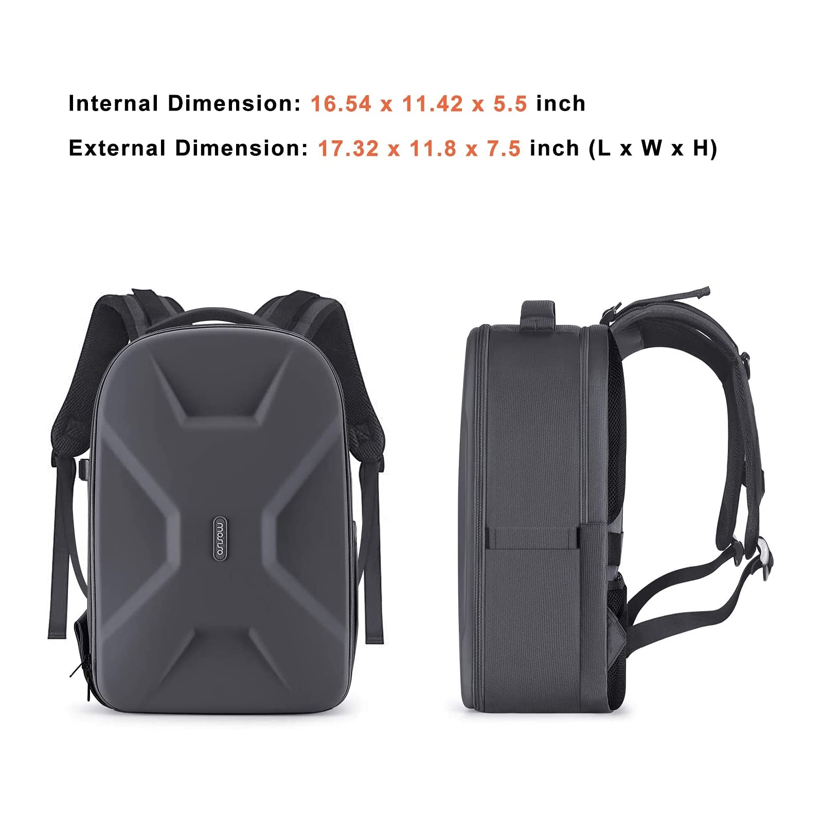 MOSISO Waterproof DSLR Camera Backpack 15-16 Inch - Hardshell Case for Canon Nikon Sony Mirrorless Cameras with Tripod Holder & Laptop Compartment (Gray) - Perfect for Travel Photography & Outdoor Adventures