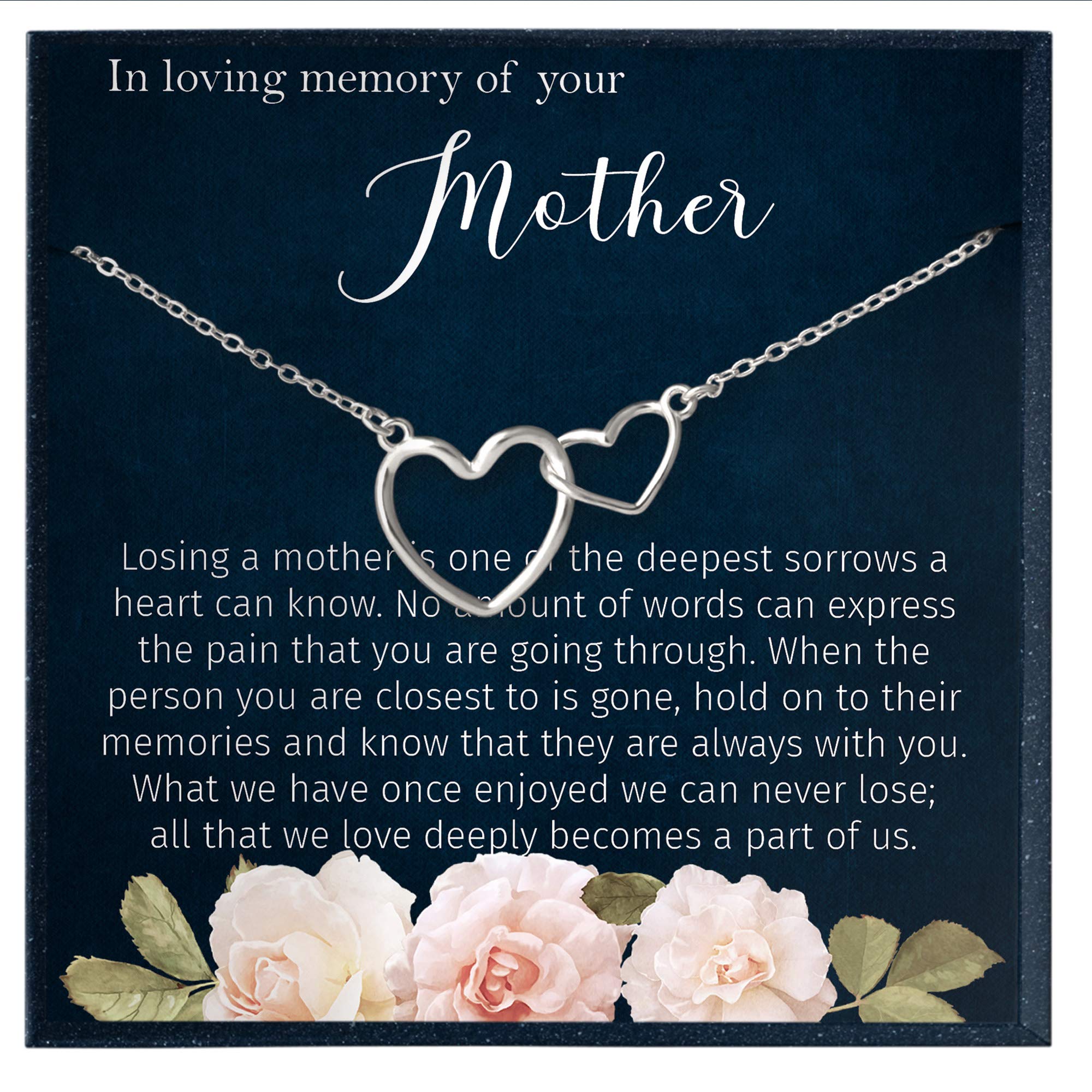 In Loving Memory of Mother - Memorial Jewelry Sympathy Gift for Loss of Mother, Remembrance Keepsake for Grieving Daughters & Family | Perfect for Funerals, Memorial Services & Cherishing Memories