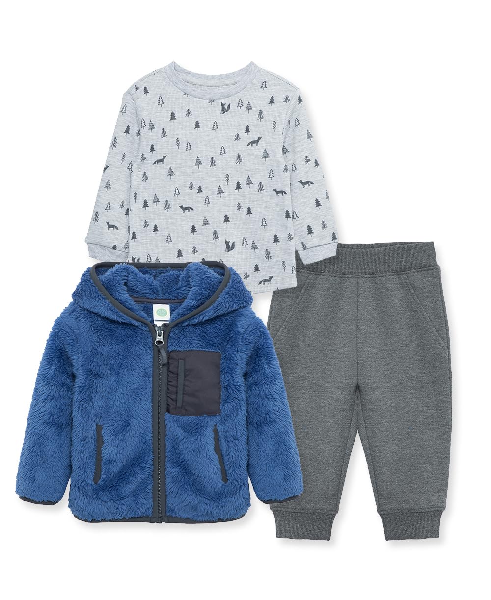 Little Me Baby Clothes 3-Piece Outfit Set - Jacket, Shirt & Pants for Newborns & Infants | Perfect for Family Photos, Special Occasions & Everyday Wear